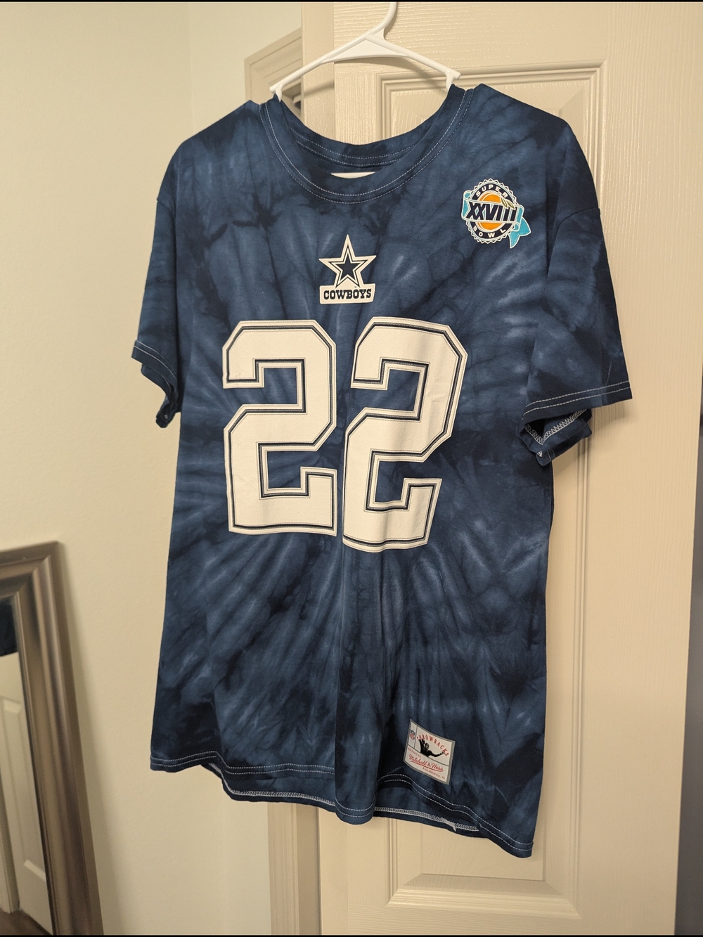 Mitchell & Ness x Dallas Cowboys Emmitt Smith Tie-Dye Super Bowl T-Shirt